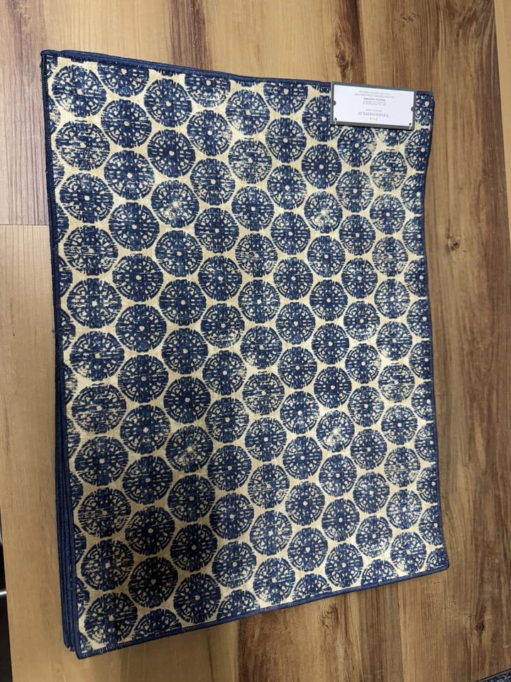 Cotton Medallion Print Placemat Blue - Threshold