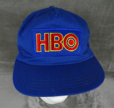 Vintage HBO Patch Hat Snapback Cap Adjustable Blue 90s Rare HTF Made In USA