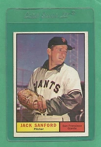 1961 Topps San Francisco Giants Jack Sanford # 258 NM+ Low Pop !!!! - Picture 1 of 1