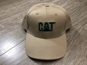 Caterpiller CAT Adult Hat Cap Khaki New without Tag Used - Picture 1 of 10