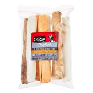 9" Retrievers Multi-Flavored Chews for Dogs, Dry, 21.2 oz, 8 Count, Pet Treats - Picture 1 of 5