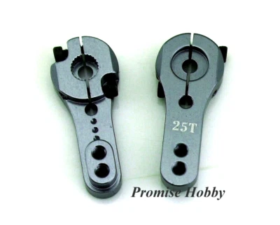 2 Stück 25T Alu Servo Horn Arm für Futaba Servo für 1:10 RC Auto Crawler Truck - Bild 1 von 4