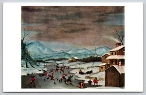Postkarte Schlittschuhszene John Toole National Gallery of Art Washington DC - Bild 1 von 2