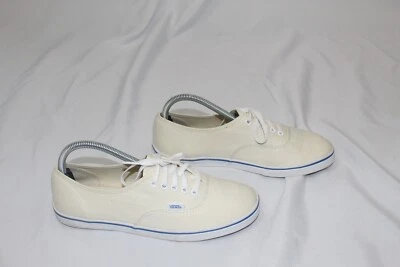 Vans Off The Wall Mujer 8.5 Hombre 7 Off White Lona Foto 1 de 4