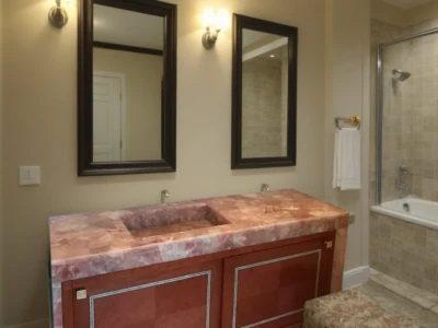 Rose Quartz Countertop/ Quartz countertop vanity / Agate Stone Table Slabs Arts - Image 1 of 4