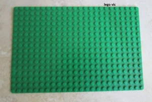 Lego 3334 Fabuland Baseplate 16x24 Green plaque de base Vert 3670 3681 3654 MOC - Imagen 1 de 1