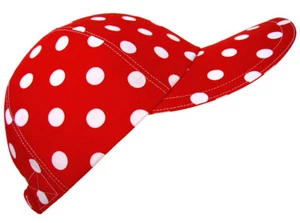 "Minnie & Me" OSFMost rot weiß Tupfenmuster Damen Mode Baseball Ball Kappe - Bild 1 von 7