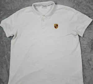 Porsche Drivers Collection Polo Shirt Mens XL White Crest Sports Car Racing - Picture 1 of 11