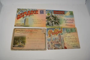 Postkarten Packungen 1919-1940er Jahre 4 Stück Bismarck, Colorado Springs, NY, Chattanooga TN - Bild 1 von 12