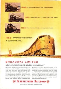 Print Ad Pennsylvania Railroad Anniversary Child Waving Travel Vintage c1952 - Picture 1 of 1