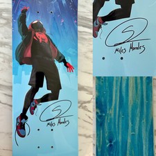 Shameik Moore Signed Skateboard HUGE Autograph Spider-Man Miles Morales COA