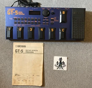 Pedal procesador de guitarra Boss GT-5 multiefectos MIJ probado funcionando usado Fm Japón - Imagen 1 de 12