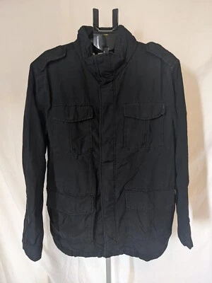 Chaqueta negra estilo militar Merona para hombre talla XL Foto 1 de 4