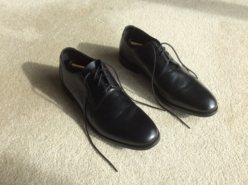 CLARKS Scarpe stringate uomo Clark’s Cushion Plus pelle nera taglia 10 G