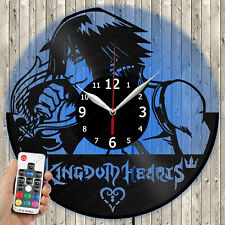 LED Clock Kingdom Hearts Anime LED Light Vinyl Record Wall Clock LED Clock 3684