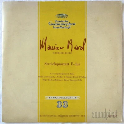 LOEWENGUTH QUARTET RAVEL STRING QUARTET DGG ED.1 10" TULIP 16073 LP NM - Image 1 of 3