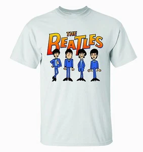 THE BEATLES SATURDAY MORNING CARTOON T-SHIRT Version 1 Standing - Picture 1 of 3