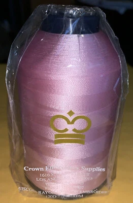 RAYON EMBROIDERY THREAD - STRONG & LUXURIOUS - 5000M 40WT PINK MFG. RUSSIA - Image 1 of 3