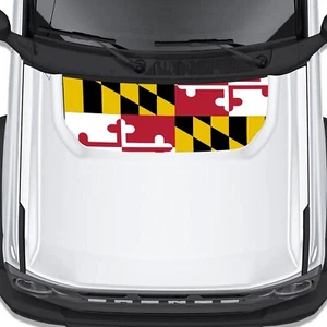 Maryland State Flag Hood Graphic Design Decal Fits Ford Bronco 2021+ - Bild 1 von 3