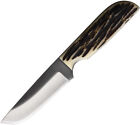 Anza AZJWKR3LJB 3.75' Full Tang Blade Bone Handle Fixed Hunting Knife + Sheath