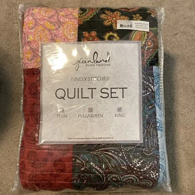 Greenland Home BOHEMIAN DREAM Quilt Set, King/California King (3 Piece), NWT - Image 1 of 4