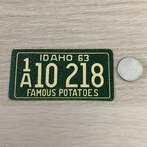 1963 Idaho Wheaties Müsli Nummernschild Aufkleber Decal 1A 10-218 - Bild 1 von 2