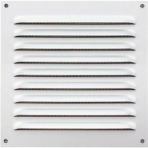 Grille de ventilation blanche avec moustiquaire - 150 x 150 mm NICOLL - Photo 1/1