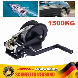 Manuelle Winden Boot Trailer Winch Sicherheitsvorrichtung Handwinde 3306lbs - Bild 1 von 14
