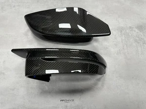 Tapas de espejos retrovisores brillantes de fibra de carbono seco pre-preg BMW M2 M3 M4 G42 G80 G82 G87 - Imagen 1 de 12