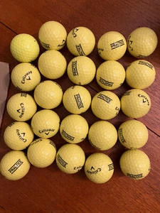 25 Callaway Practice yellow golf balls A-grade, free range, organic, Scottish - Picture 1 of 1