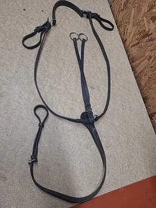  Heritage Leather Breastplate/Martingale,Full Size, Black. (Ref:63Y) - Picture 1 of 9