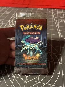 Vintage 2002 German Pokemon Neo Revelation Empty Pack German  - Picture 1 of 4