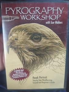Pyrography Workshop with Sue Walters DVD: Hawk Portrait Step-By-Step Woodburning - Picture 1 of 2