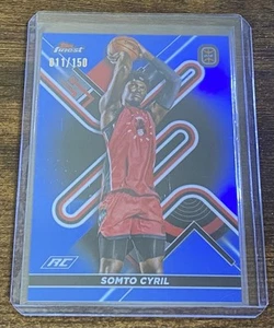 Somto Cyril 2022 Topps Finest Overtime Elite Blue Refractor RC /150 #86 - Picture 1 of 1