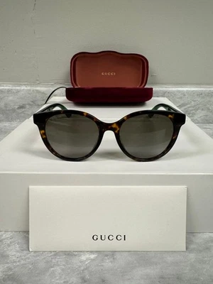 GUCCI | 全新 | 0702SKN | 0702SKN - 003 | 哈瓦那 - 绿色 - 红色 | 毕业棕色 — 第 1/4 张图片