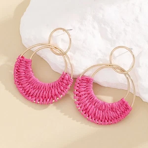 Small Hoop Earring Boho Jewelry Fashion Earrings for Women Colorful - Picture 1 of 12