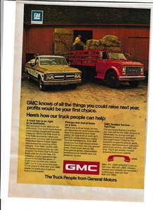 Original 1972 GMC Truck Magazine Ad "GMC Knows of All the Things You could..." - Picture 1 of 1