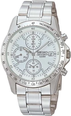 Reloj Hombre SEIKO Cronógrafo SND363PC Plateado en Caja Nuevo Foto 1 de 4