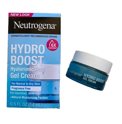 Neutrogena Hydro Boost Hyaluronic Acid Gel Cream 0.5fl.oz./15ml Travel Size New! - Image 1 of 2