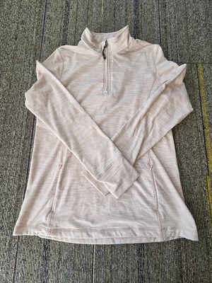 Kyodan Women's  1/4 Zip Pullover Jacket Pink, Size XL, Thumbholes - Image 1 of 4