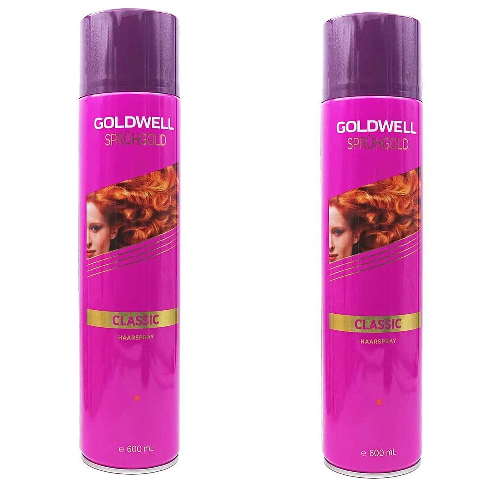 Goldwell Sprühgold Classic Haarspray Für Frisurenabschluss (2er Pack) 600ml - Bild 1 von 1