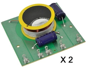 2 x Speaker Crossovers 2-Way Passive 12dB 8ohms 250W 900.590 QTX - Picture 1 of 1