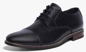Mofri Herren elegante Schuhe Größe 11 formell Kappe Zehe Oxford schwarz elegante Schuhe... - Bild 1 von 14