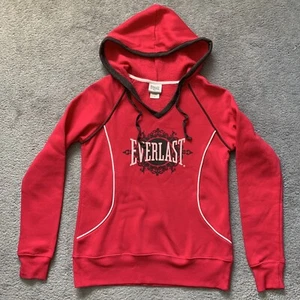 Everlast Boxing Logo Magenta Pullover V-neck Hoodie Sweatshirt, Women’s Small - Picture 1 of 7