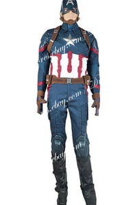 Uniforme costume di Halloween Captain America Civil War Steve Rogers cosplay adulto - Foto 1 di 9