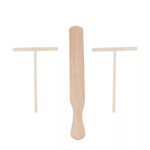 3 Pcs Pancake Spreaders Crepe Scraper Wooden Rake Beech Shovel Baby Spatula Kit - Picture 1 of 12
