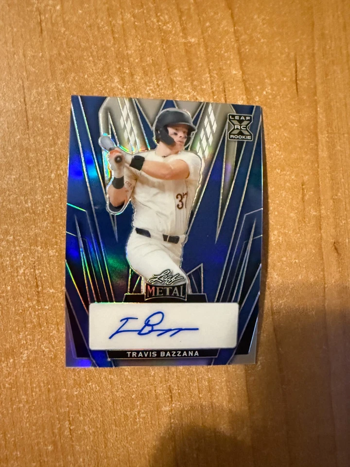 2024 Leaf Metal - Travis Bazzana - Blue Prismatic Refractor Auto #d 2/25 - Image 1 of 2