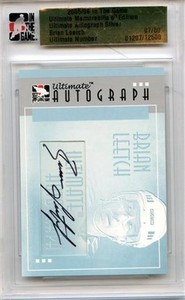 2005/06 ITG ULTIMATE MEMORABILIA 6TH EDITION BRIAN LEETCH AUTOGRAPH 07/50