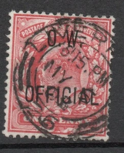 G.B. 1902 1d. Overprint O.W. OFFICIAL as shown A good sound used stamp - Picture 1 of 1