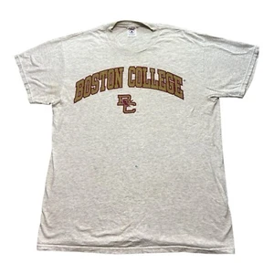 Vintage Boston College Herren grau TShirt distressed Größe L - Bild 1 von 10